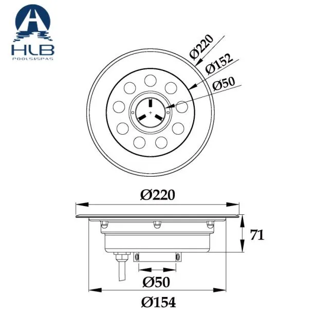 IP68  SS Fountain Light